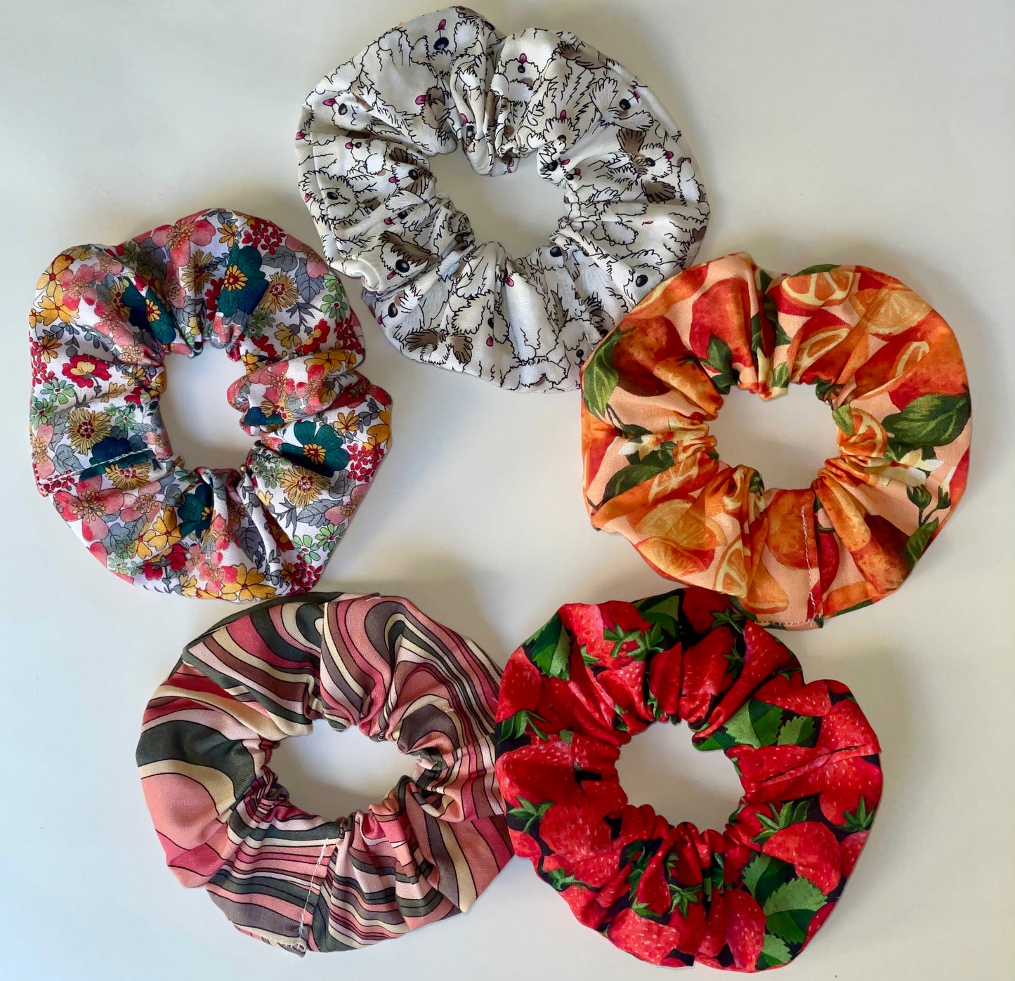 Muted Paint Spill Scrunchie