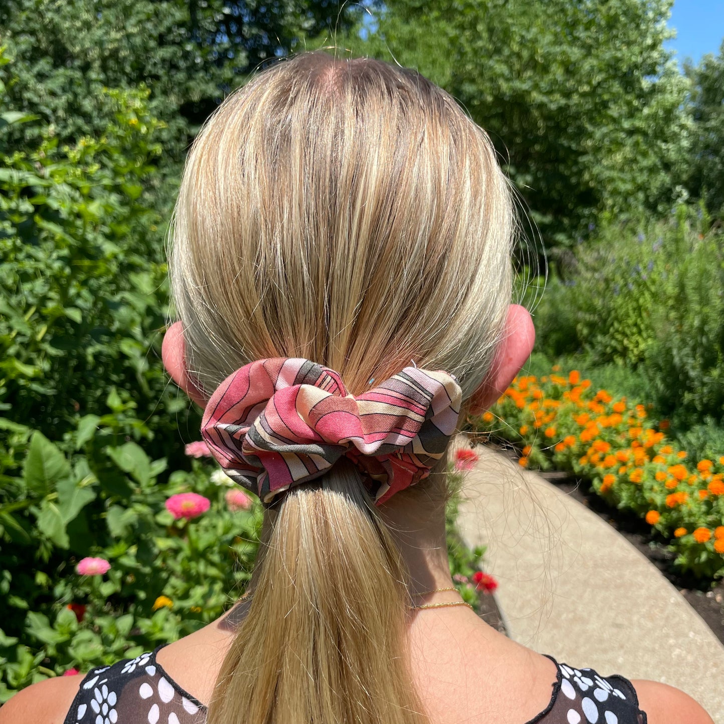Muted Paint Spill Scrunchie