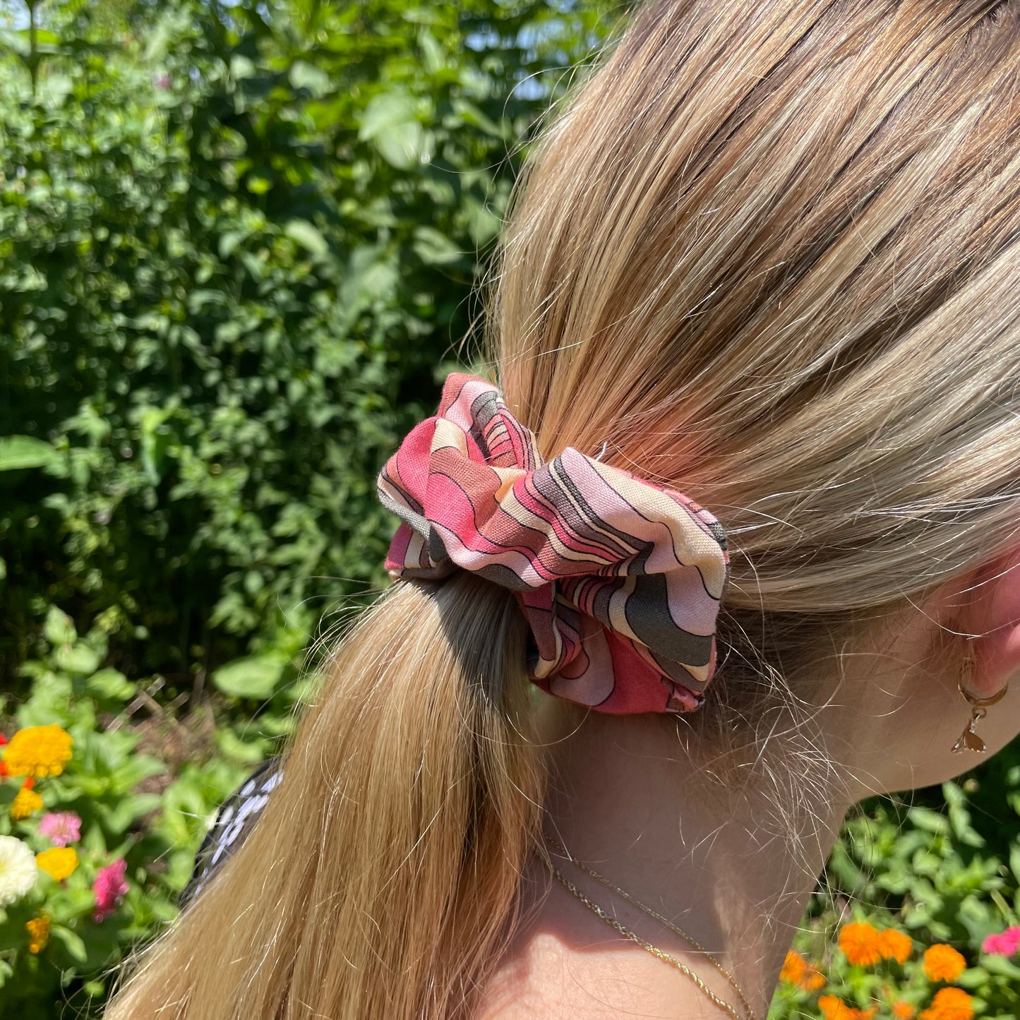 Muted Paint Spill Scrunchie