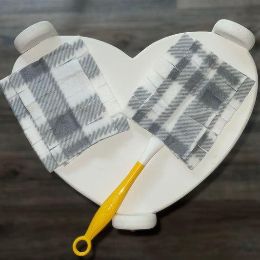 Reusable Duster - Grey Plaid