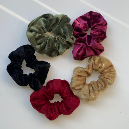 Crushed Velvet Scrunchies